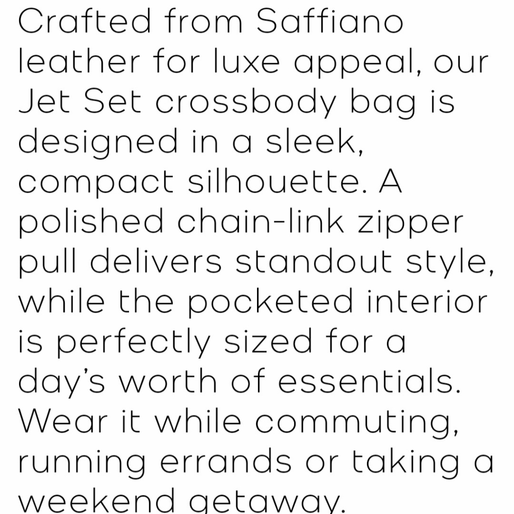 Michael Kors Jet Set Large Leather Crossbody - Picture 4 of 5